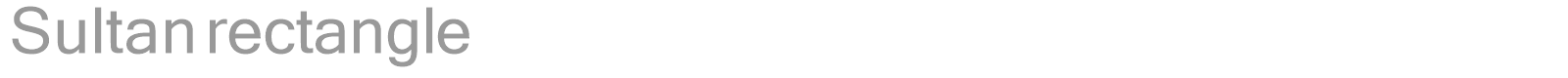 Sultan rectangle font preview